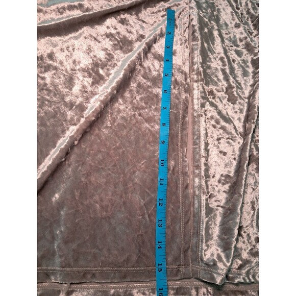 Future Collective Silver Velvet Ruched Long Sleeve Open Back Dress Size 3X NWT - Picture 14 of 16